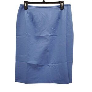 Rachel Z Women's Vintage Cornflower Blue High Waisted Career Pencil‎ Skirt Sz 12